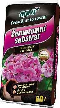 AGRO Černozem. sub. pro balkón. rost. 60l