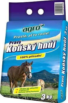 Výprodej - Agro Pravý koňský hnůj 3 kg