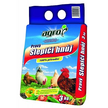 Agro Pravý slepičí hnůj 3 kg
