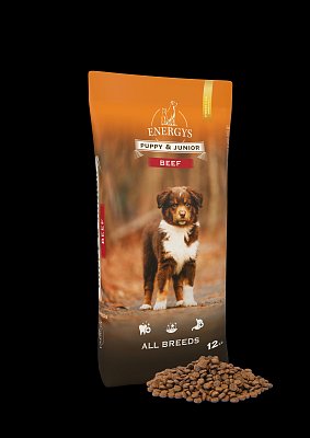 Energys Premium Puppy & Junior All breeds Beef - Štěňata Hovězí 12 kg
