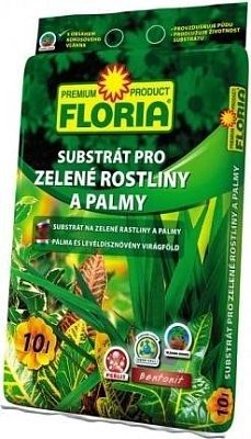 Výprodej - Floria Substrát pro zelené rostliny a palmy 10 L