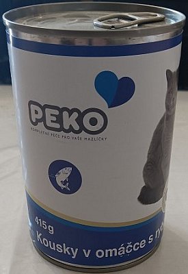 Výprodej - Konzerva PEKO pro kočky ryba 415g