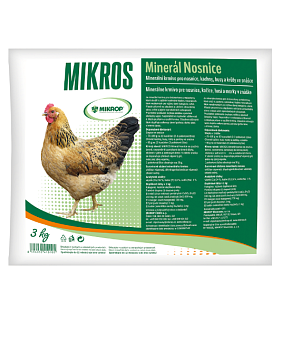 Mikros minerál nosnice - DN 3 kg - minerály pro nosnice