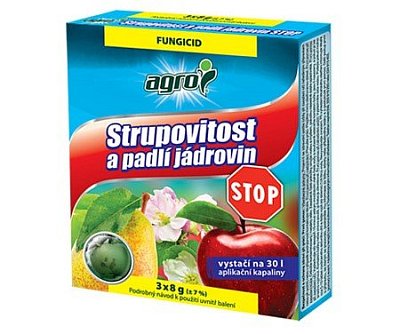 Výprodej - Strupovitost a padlí jádrovin STOP 3x8g Bellis