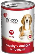 Konzerva PEKO pro psy hovězí 1240g