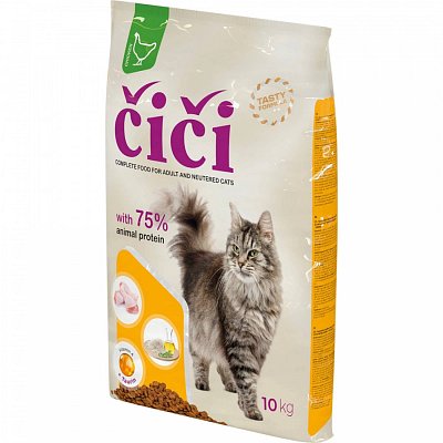 Tekro spol s.r.o Čiči granule pro kočky s drůbežím masem 10 kg