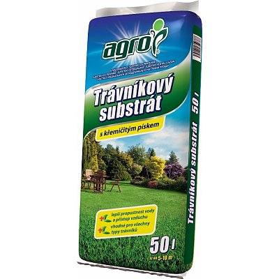 Výprodej Agro Trávníkový substrát 50 L výprodej