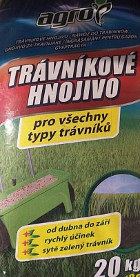 Agro Trávníkové hnojivo pytel 20kg