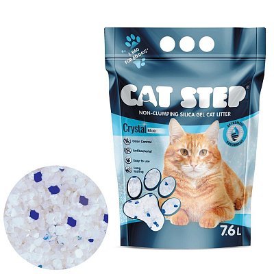 Cat Step Crystal Blue - Stelivo Silikagelové 7,6 L