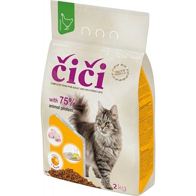 Čiči granule pro kočky s drůbežím 2 kg