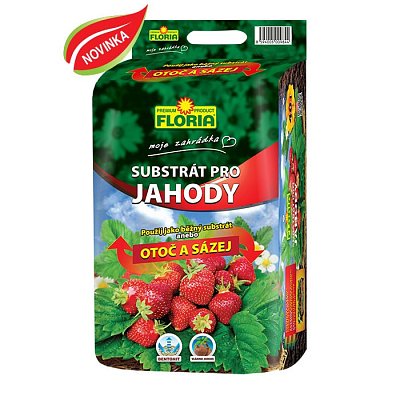 Floria Substrát na jahody 40 L "Otoč a sázej"