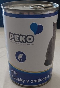 Výprodej - Konzerva PEKO pro kočky ryba 415g