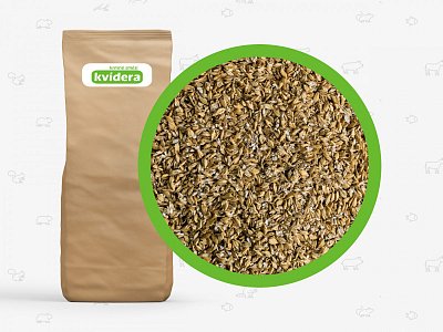 Krmné směsi Kvídera Ječmen mačkaný 1 Kg