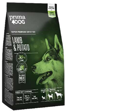 Krmné směsi Kvídera PrimaDog Adult All Breeds Lamb & Potato (jehně brambor) 10 kg