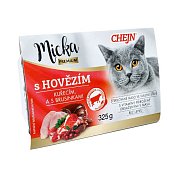 Micka CHEJN s hovězím, kuřecím, brusinkami a taurinem 325 g
