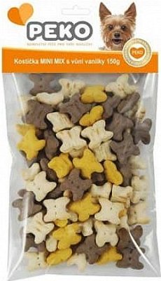 Výprodej - Pečená mini kostička Vanilka PEKO pro psy 150g