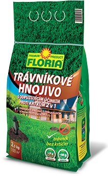 Floria Trávníkové hnojivo s odpuzujícím účinkem proti krtkům 2,5 kg