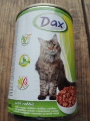 Dax kozerva pro kočky s králíkem 400g č.1
