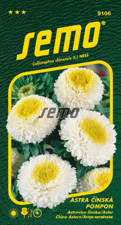 Astra Pompon White and Yellow ***