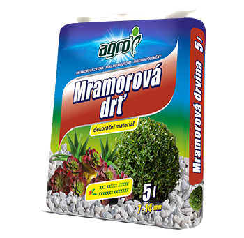 Agro Mramorová drť 7-14 mm 5 L