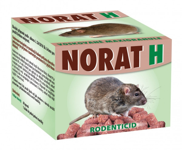 NORAT 25 H 2x60g jed na myši a potkany